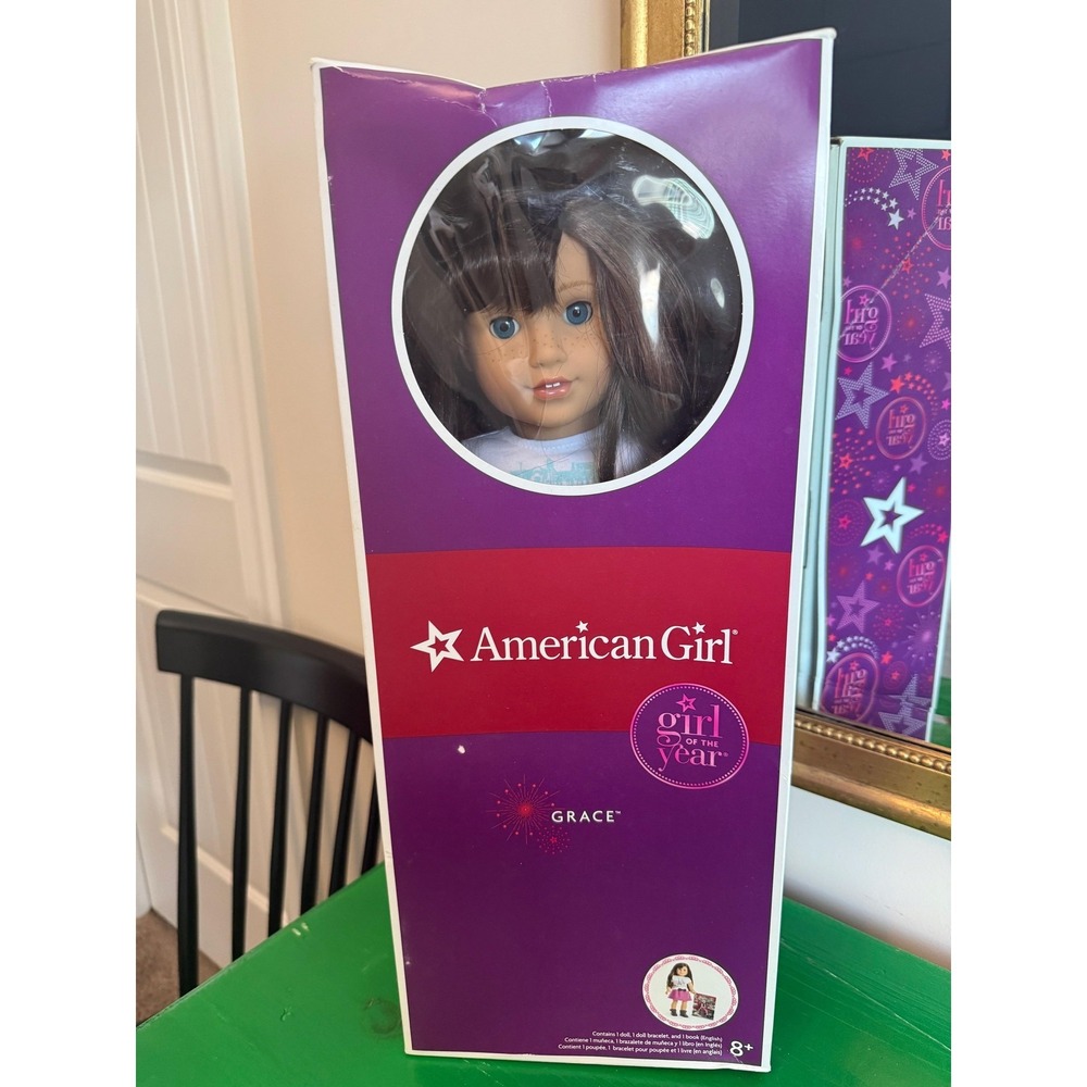 American Girl Grace 18in Girl Of The Year Doll Meet Outfit Braclet